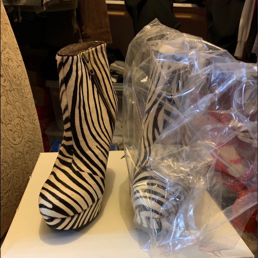 Aldo Zebra Print Wedges